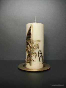 Trauerkerze  "Alpha & Omega"